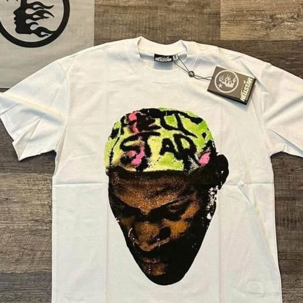 NWT - HELLSTAR STUDIOS DENNIS RODMAN T SHIRT WHITE Size Medium